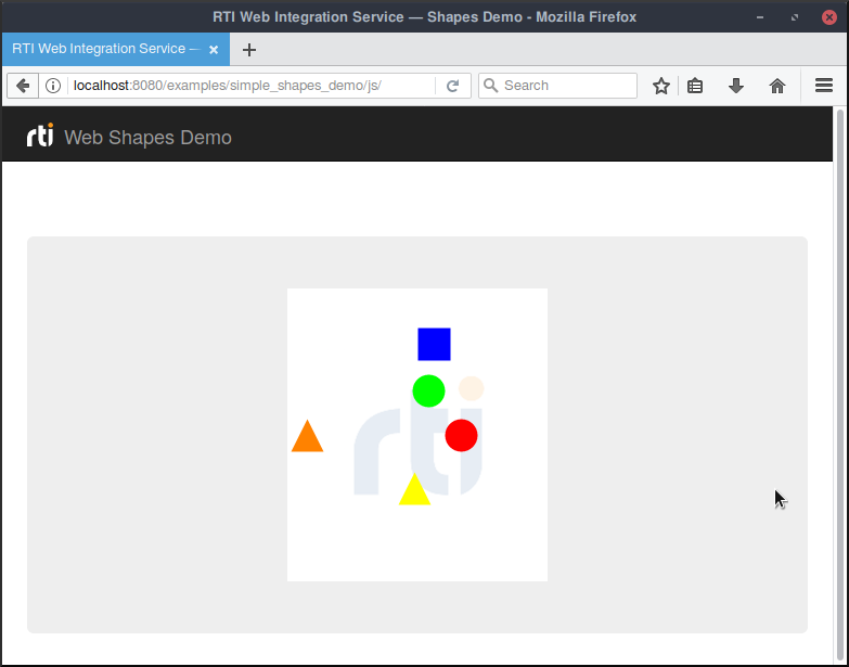 DDS Web Shapes Demo